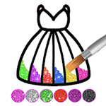 Princess Glitter Coloring Game